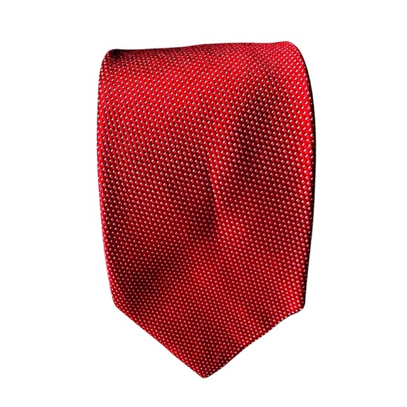 Stafford Other - Stafford Red Textured Silk Blend Mens Tie